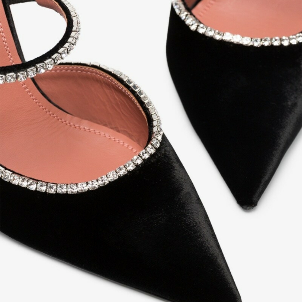 Amina Muaddi Gilda Mules - Picture 5 of 8